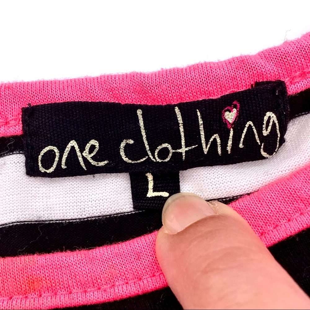 NWOT One Clothing Ruched Stripe Tank Top, L (Jrs) - Picture 9 of 11